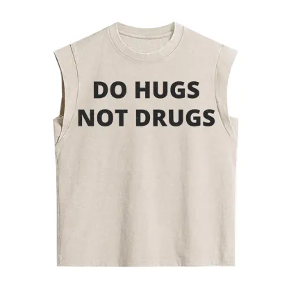 Purplehecate Do Hugs Not Drugs Vintage Washed Tank
