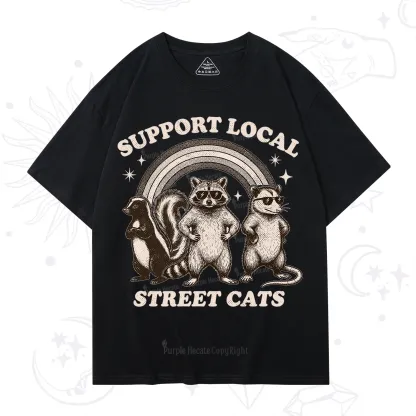 Purplehecate Support your local street cats T-Shirt
