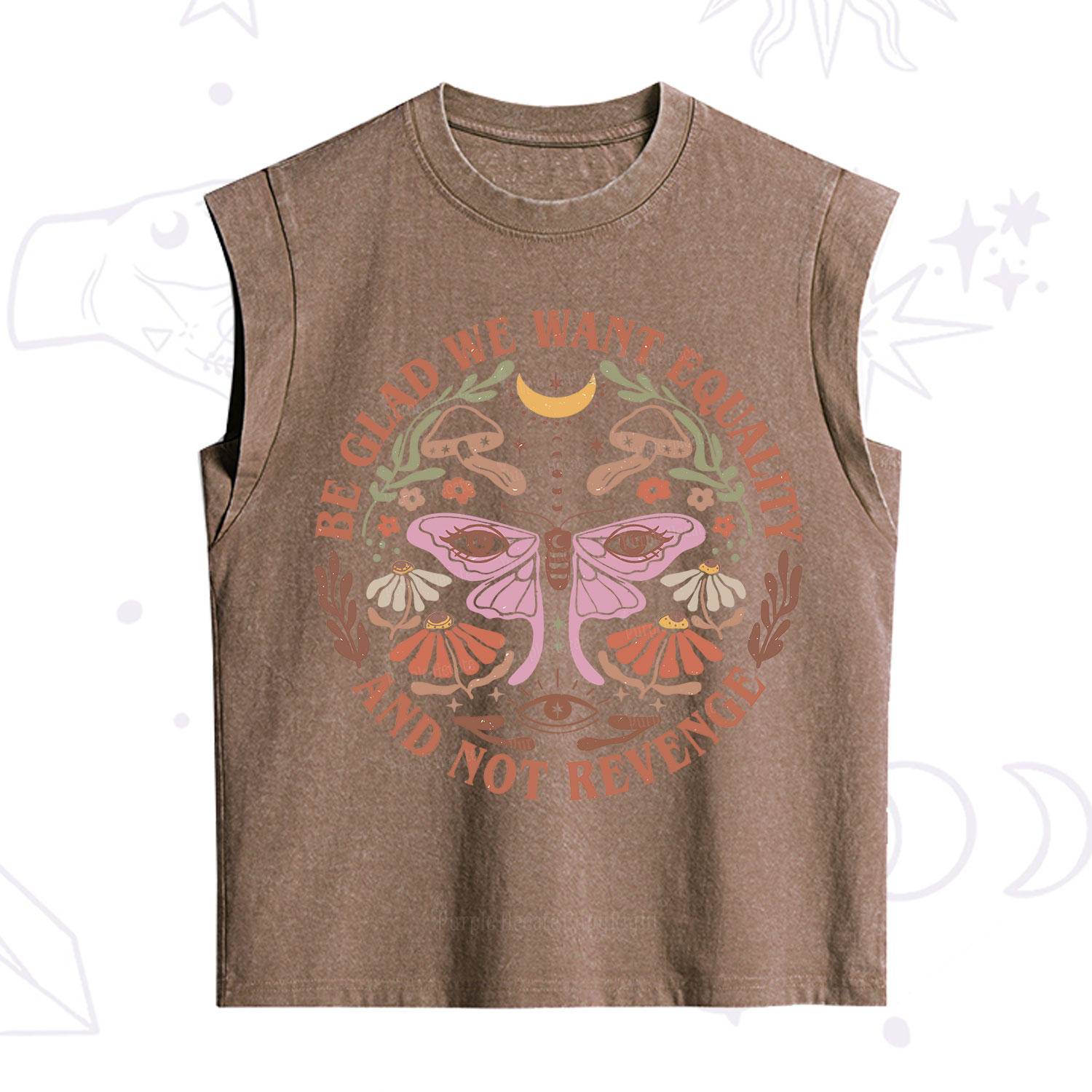 Purplehecate Be Glad We Want Equality Vintage Washed Tank