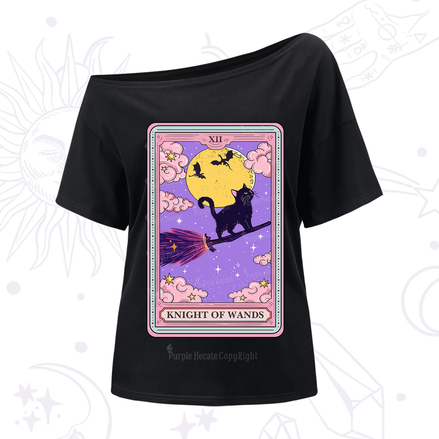 Purplehecate The Knight of Wands Tarot One Shoulder T-Shirt
