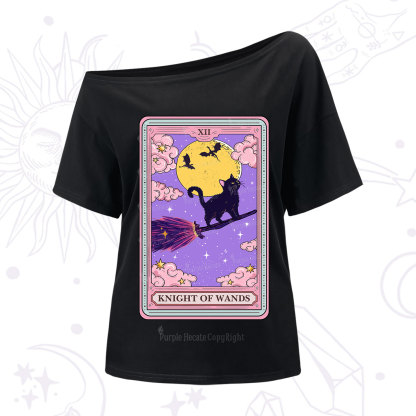 Purplehecate The Knight of Wands Tarot One Shoulder T-Shirt