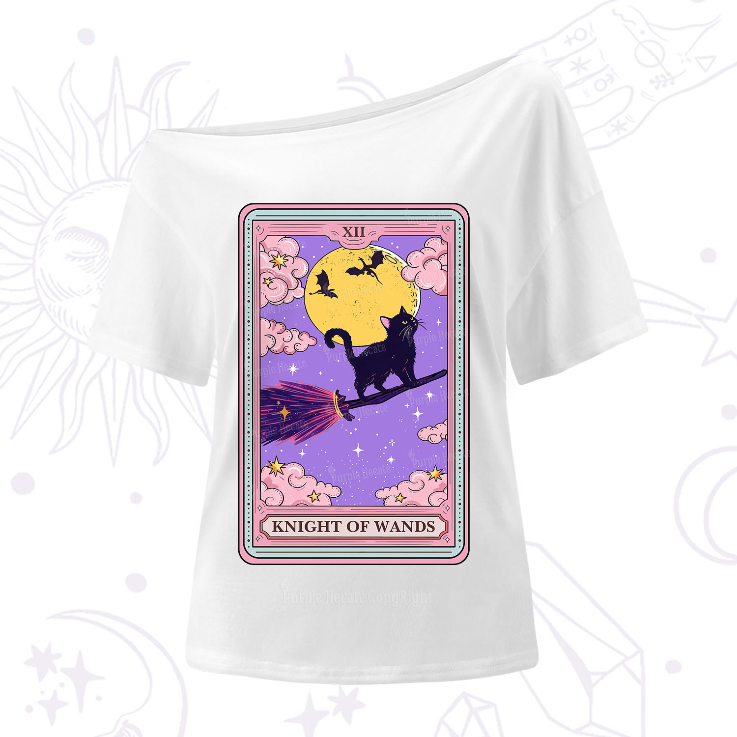 Purplehecate The Knight of Wands Tarot One Shoulder T-Shirt