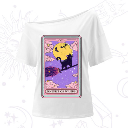 Purplehecate The Knight of Wands Tarot One Shoulder T-Shirt