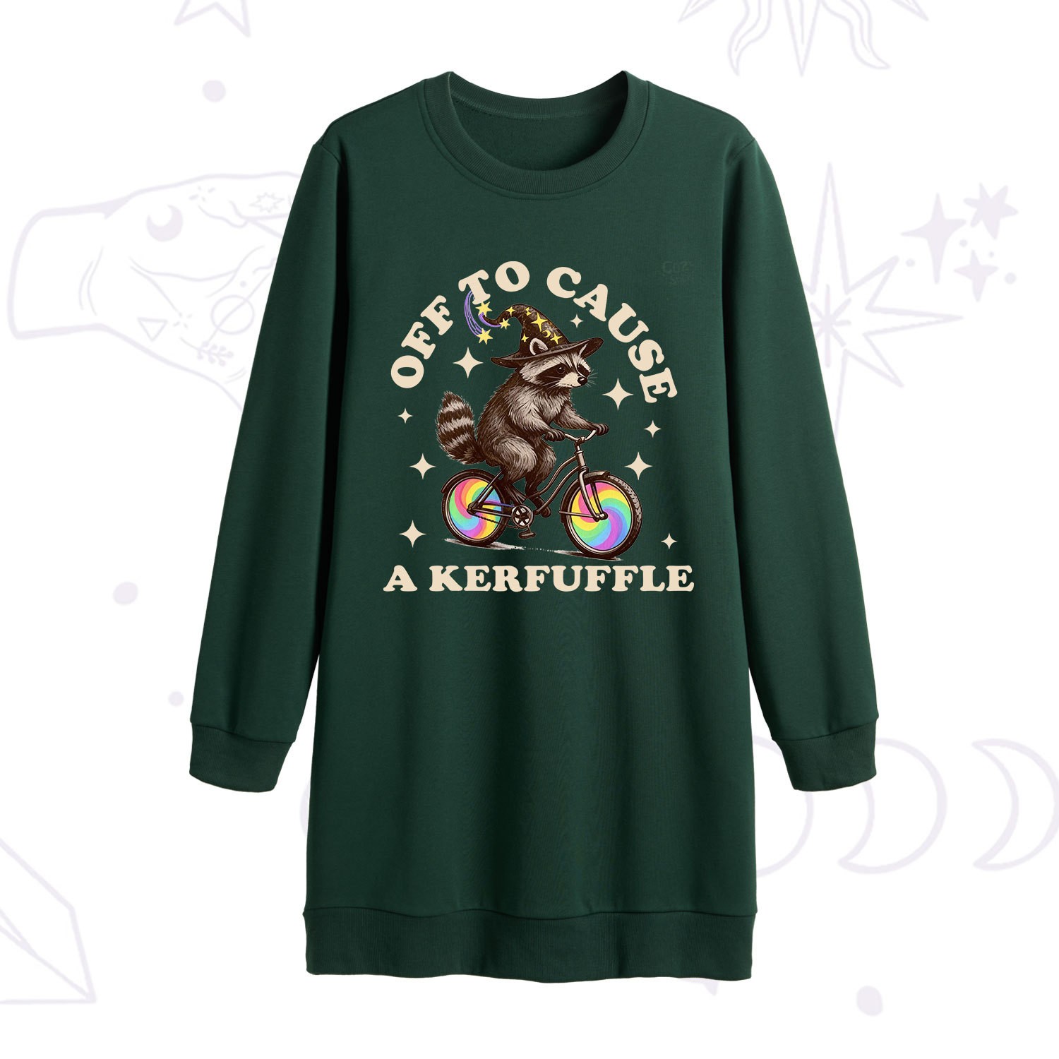 Purplehecate Off To Cause A Kerfuffle Sweatshirt Dress
