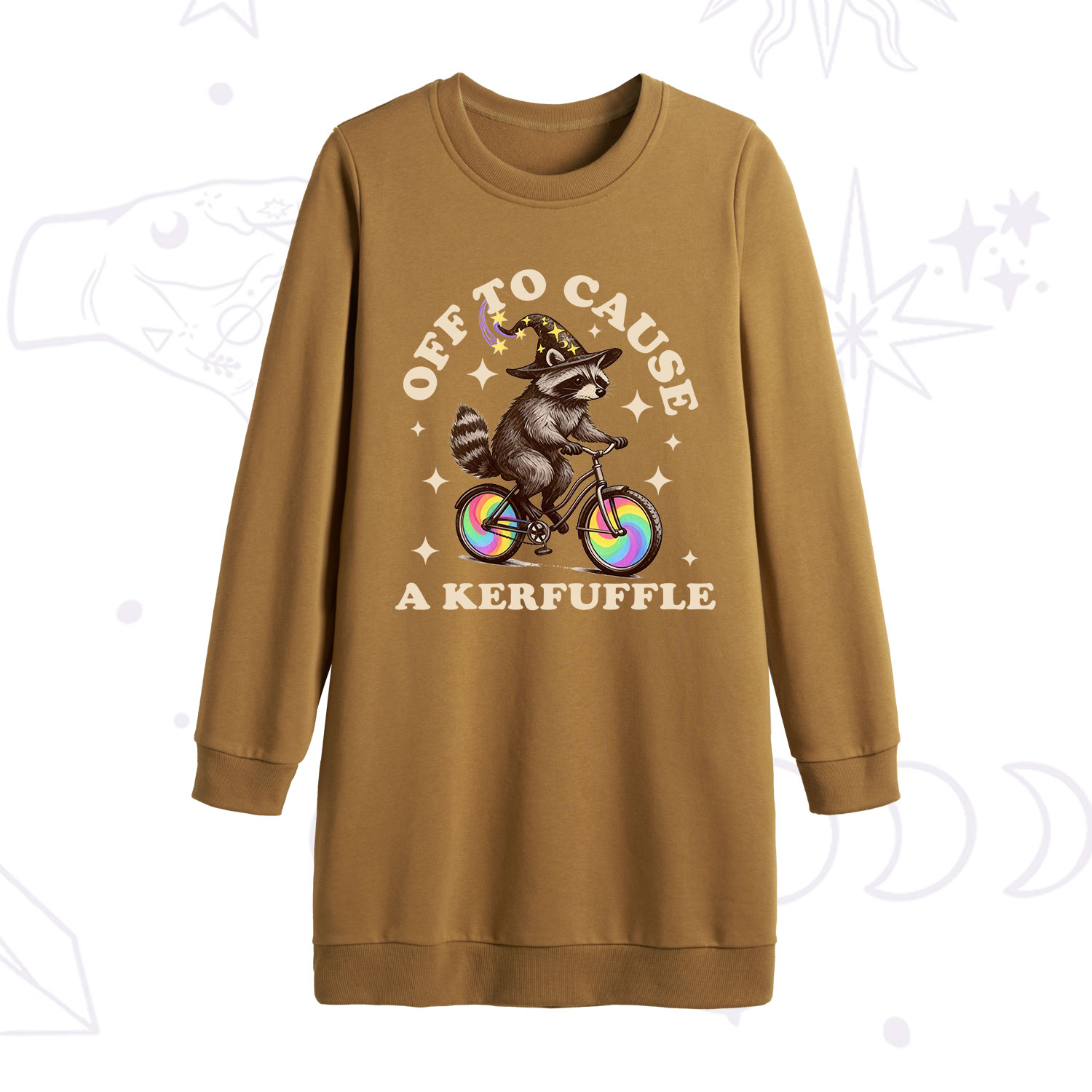 Purplehecate Off To Cause A Kerfuffle Sweatshirt Dress