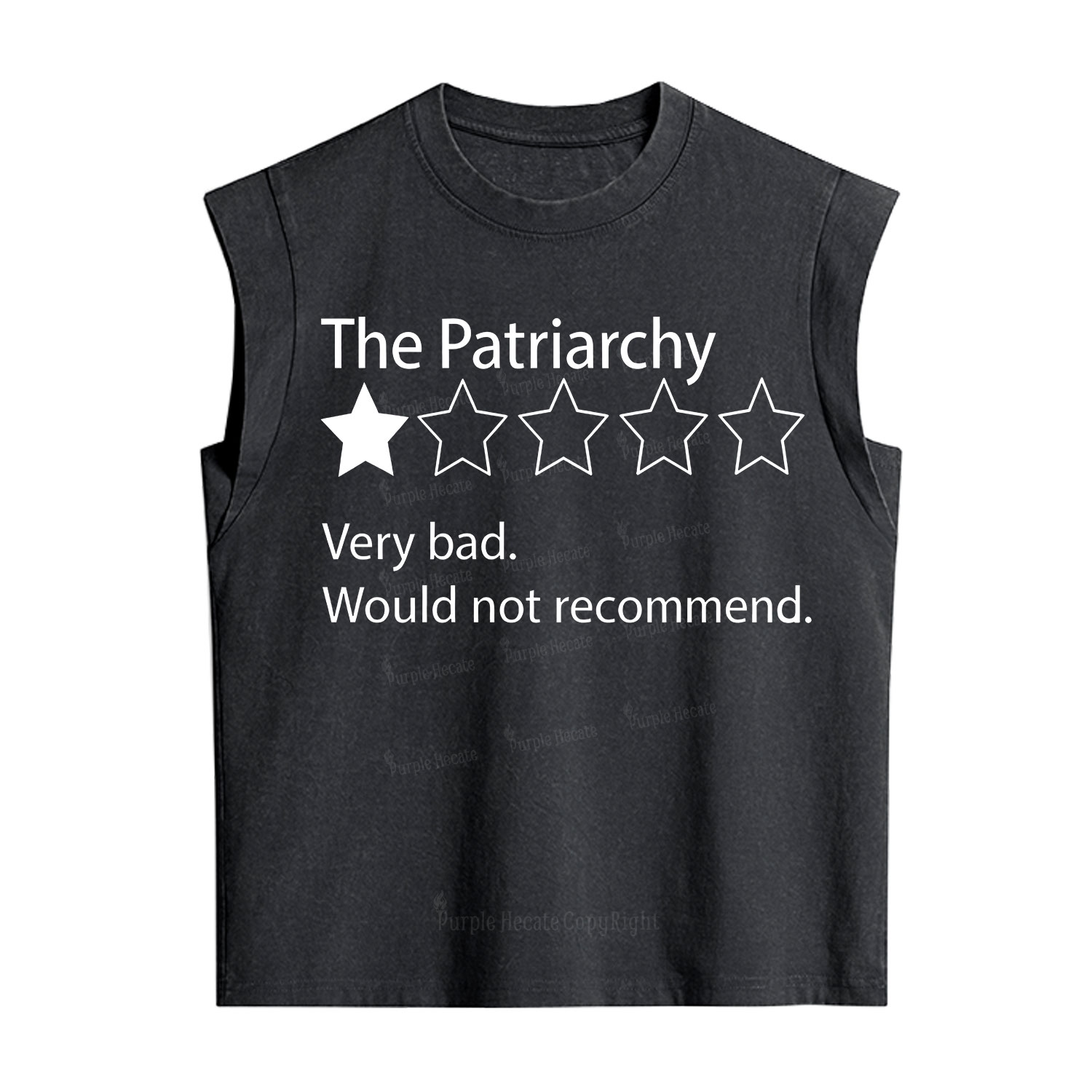 Purplehecate The Patriarchy Bad Review Vintage Washed Tank