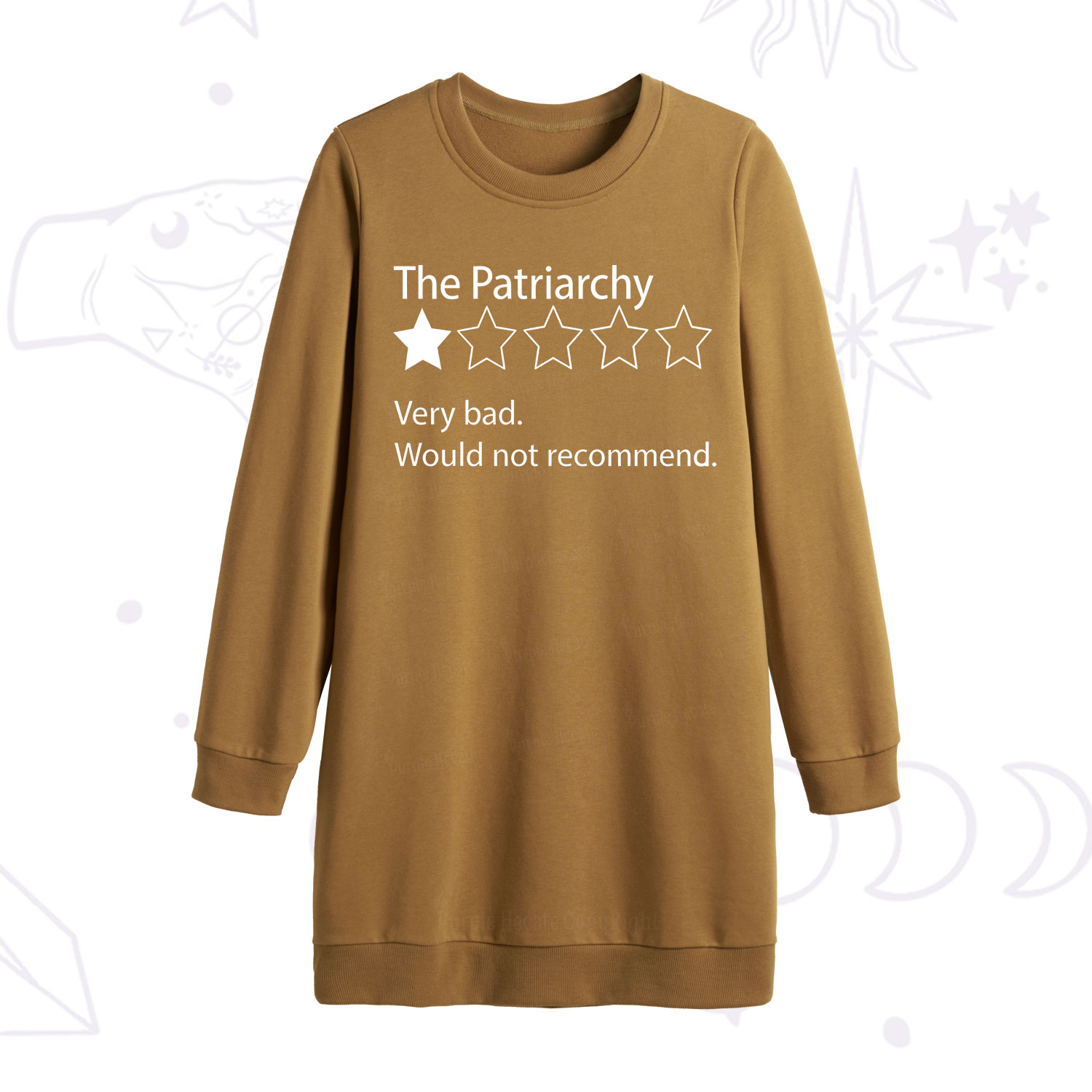 Purplehecate The Patriarchy Bad Review Sweatshirt Dress