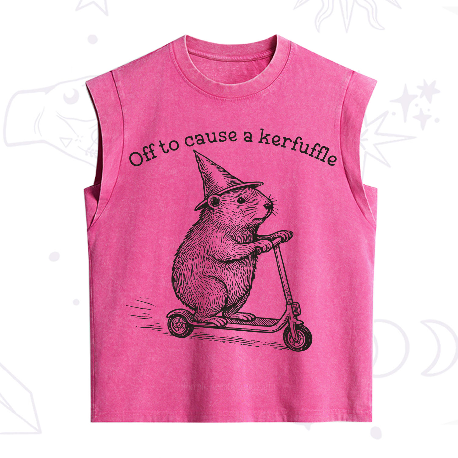 Purplehecate Off to Cause A Kerfuffle Vintage Washed Tank