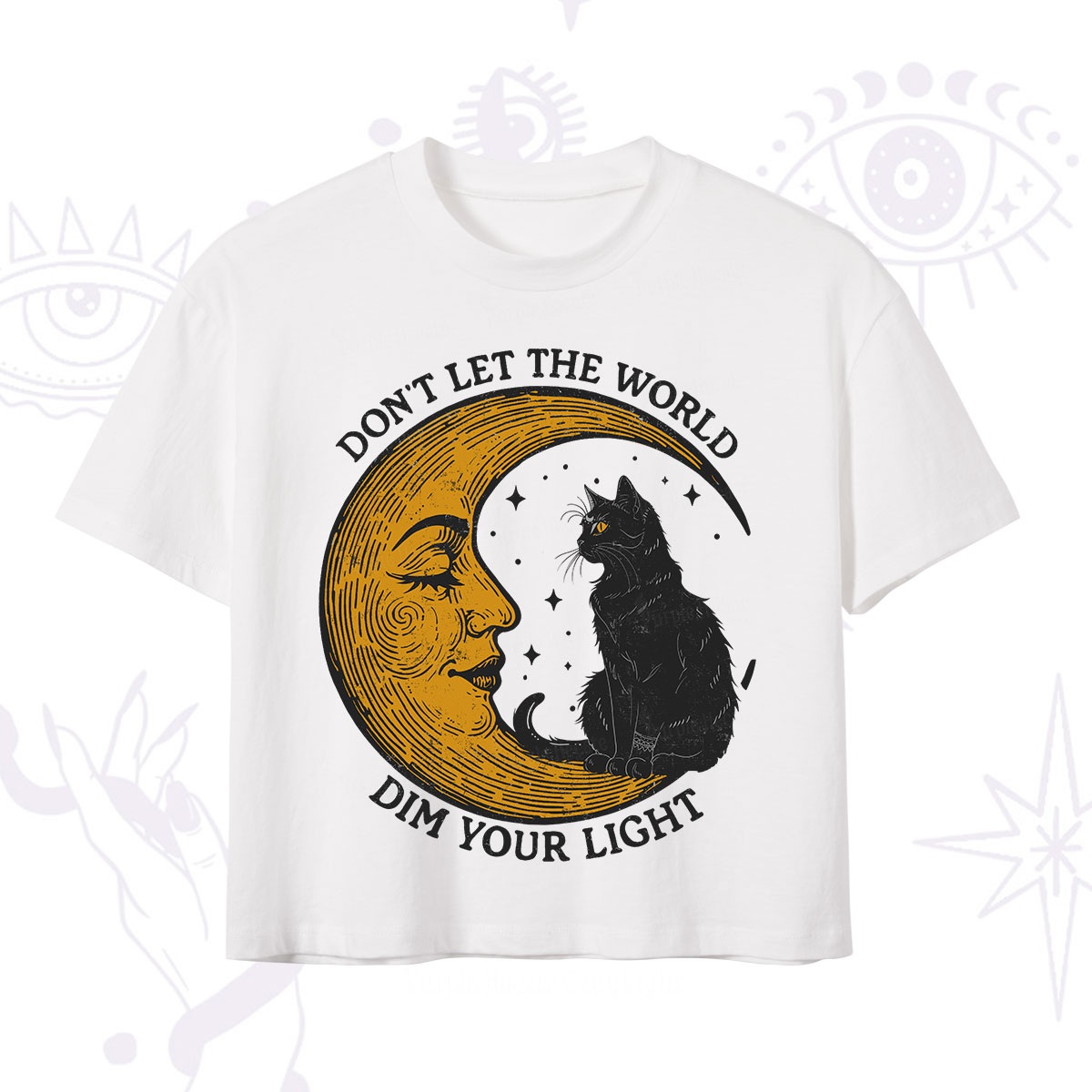 Purplehecate Don't Let The World Dim Your Light Crop T-Shirt