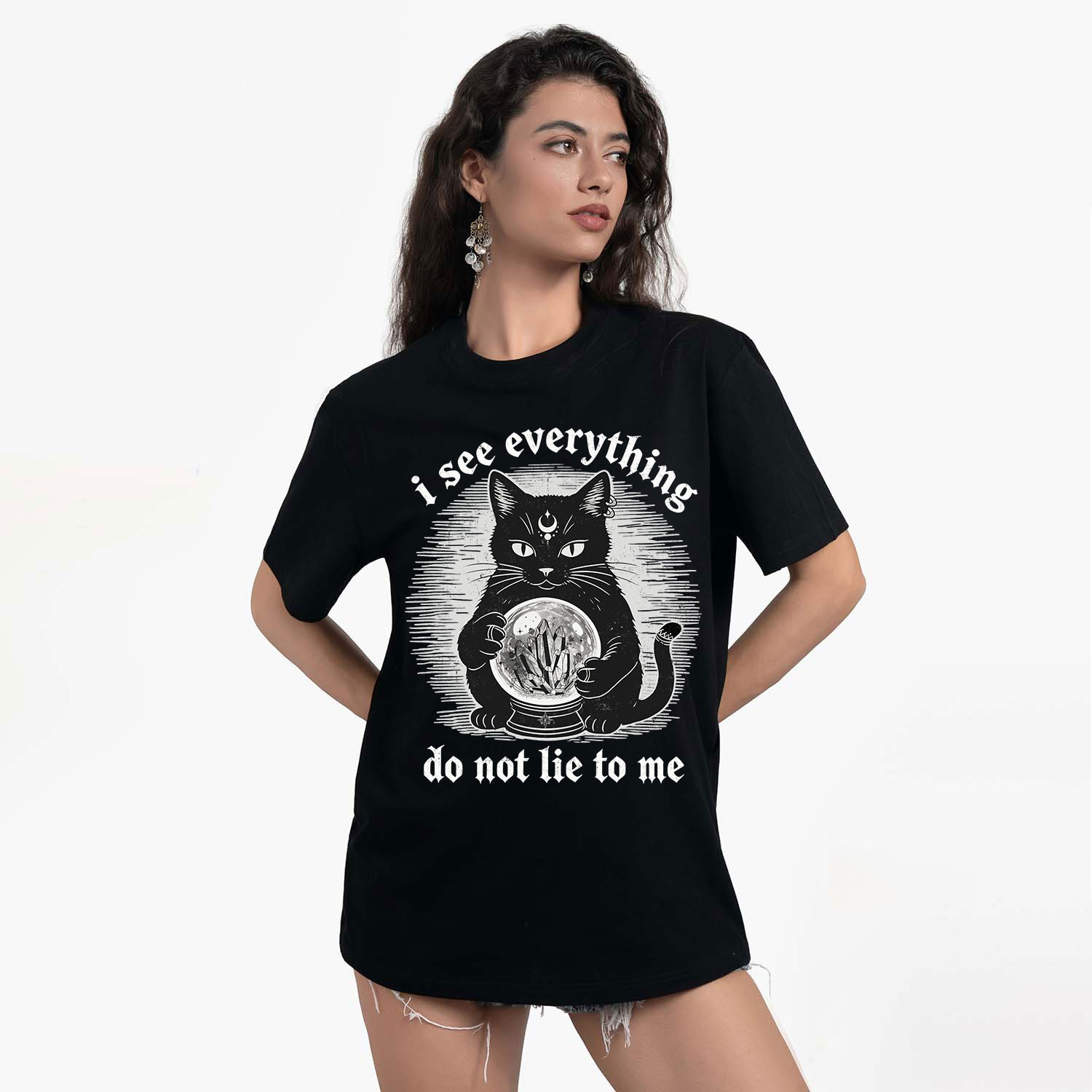 Purplehecate All Seeing Cat T-Shirt