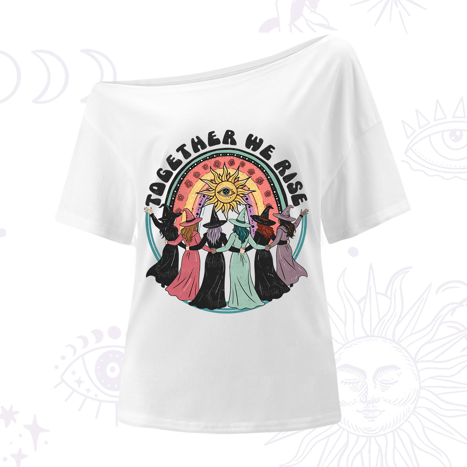 Purplehecate Together We Rise One Shoulder T-Shirt