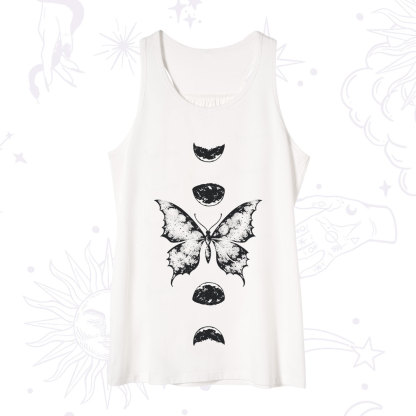 Purplehecate Lunar Butterfly Phases Tank