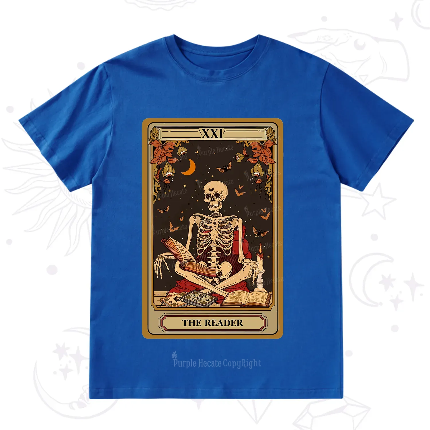 Purplehecate The Reader Tarot Card T-Shirt