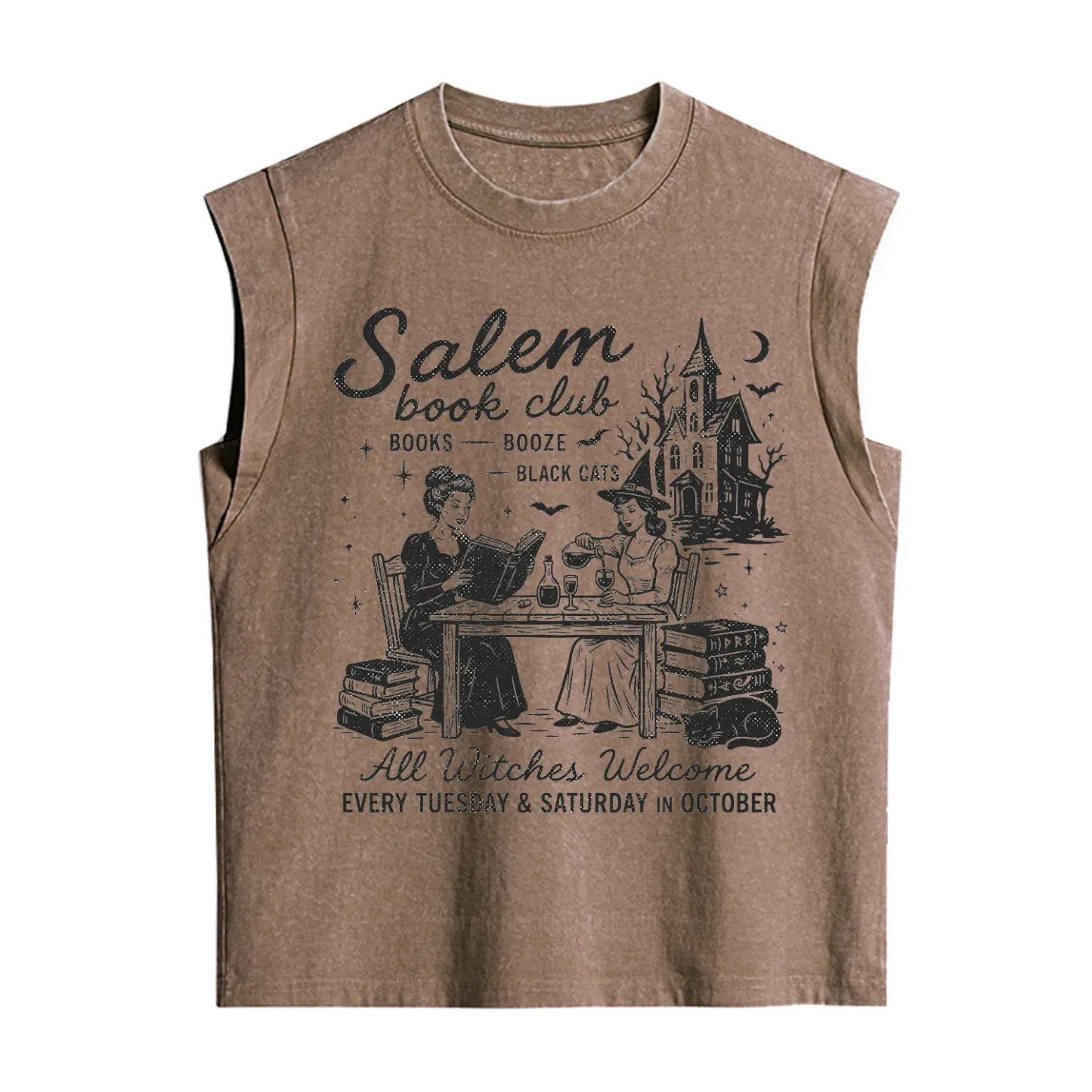 Purplehecate Salem Book Club Vintage Washed Tank