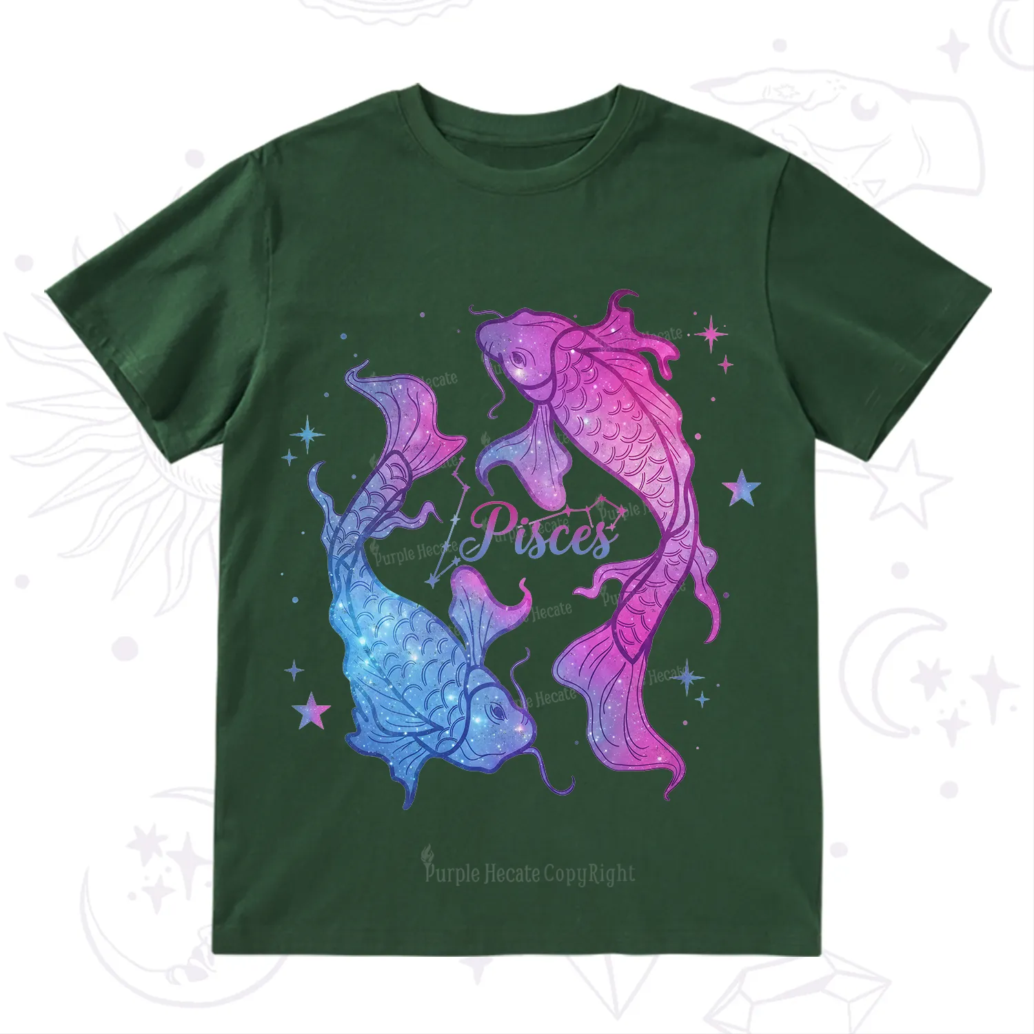 Purplehecate Pisces Zodiac T-Shirt
