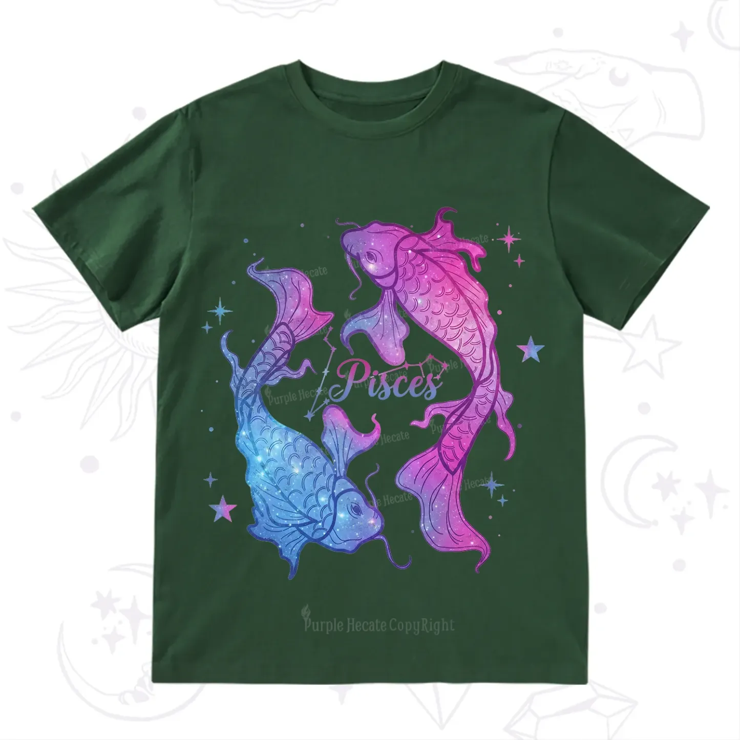 Purplehecate Pisces Zodiac T-Shirt