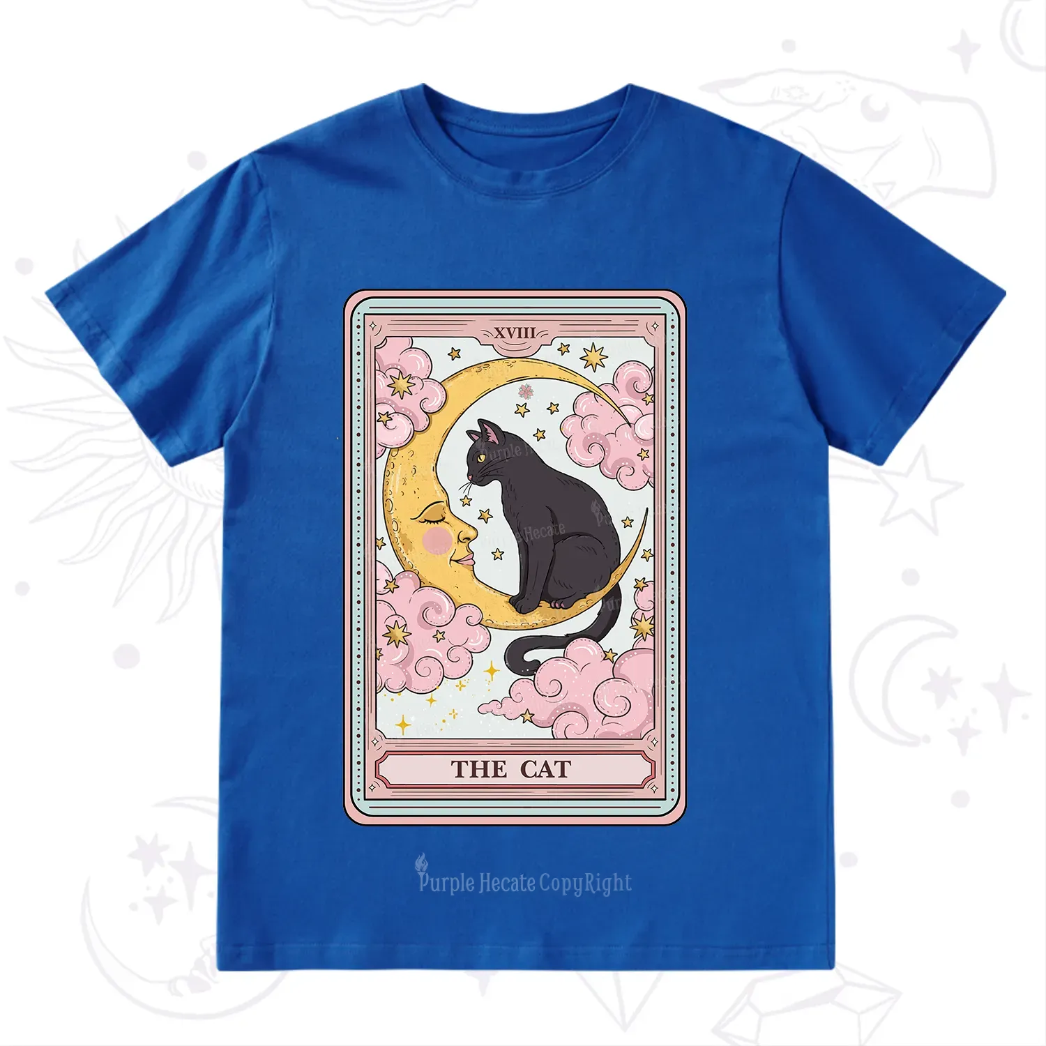 Purplehecate The Cat Tarot Card T-Shirt