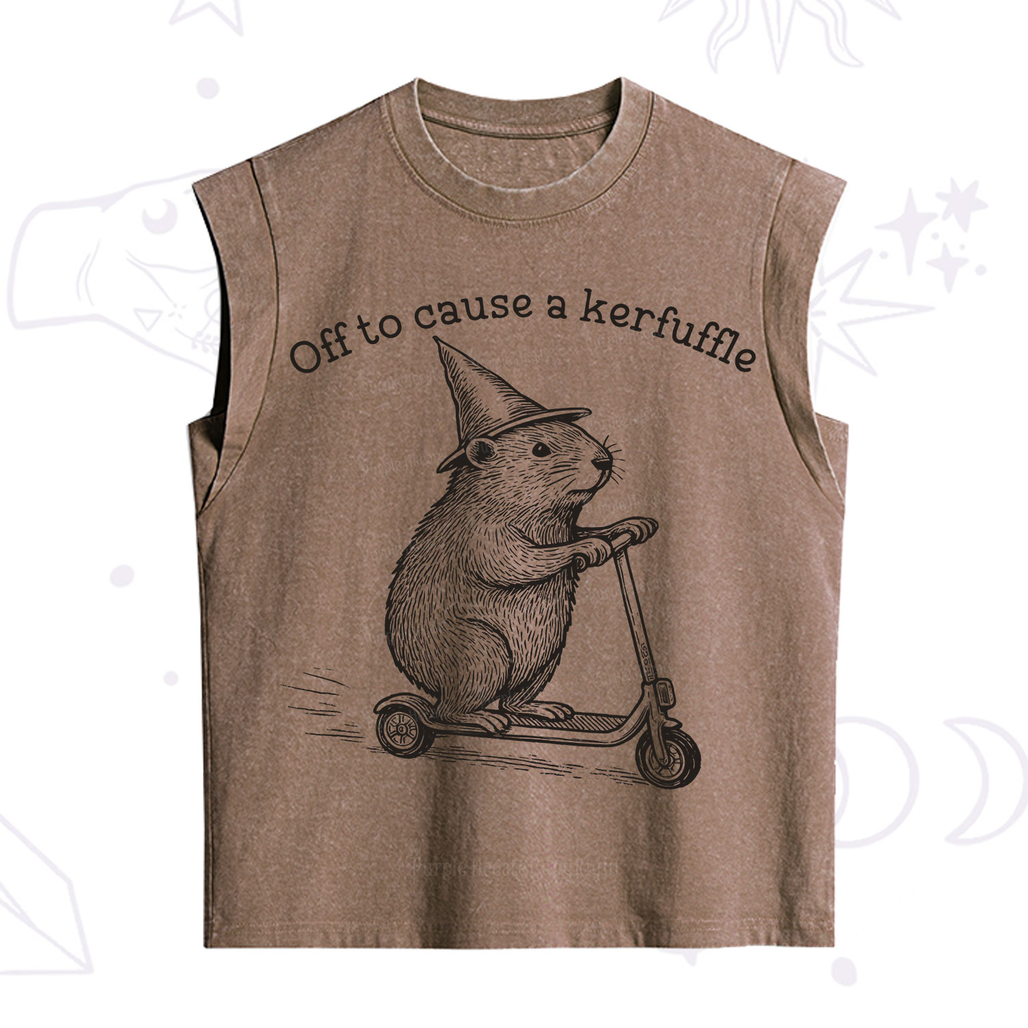Purplehecate Off to Cause A Kerfuffle Vintage Washed Tank