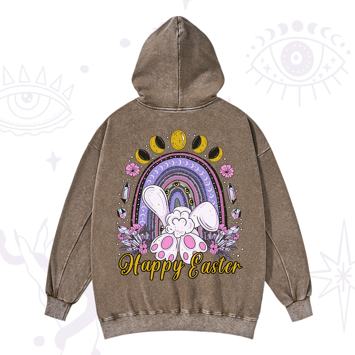 Purplehecate Happy Easter Washed Hoodie