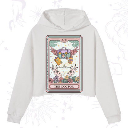 Purplehecate The Doctor Tarot Crop Hoodie