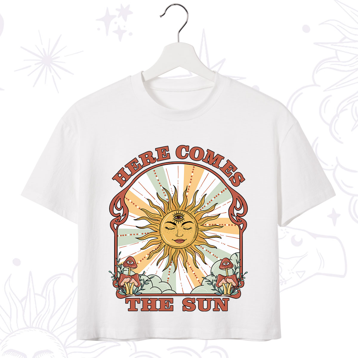 Purplehecate Here Comes The Sun Crop T-Shirt