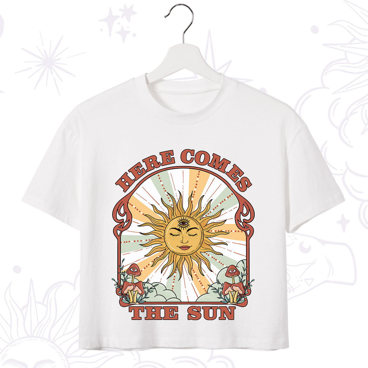 Purplehecate Here Comes The Sun Crop T-Shirt