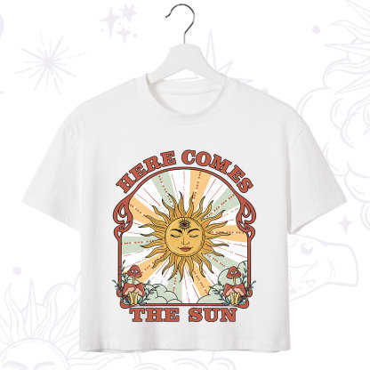 Purplehecate Here Comes The Sun Crop T-Shirt
