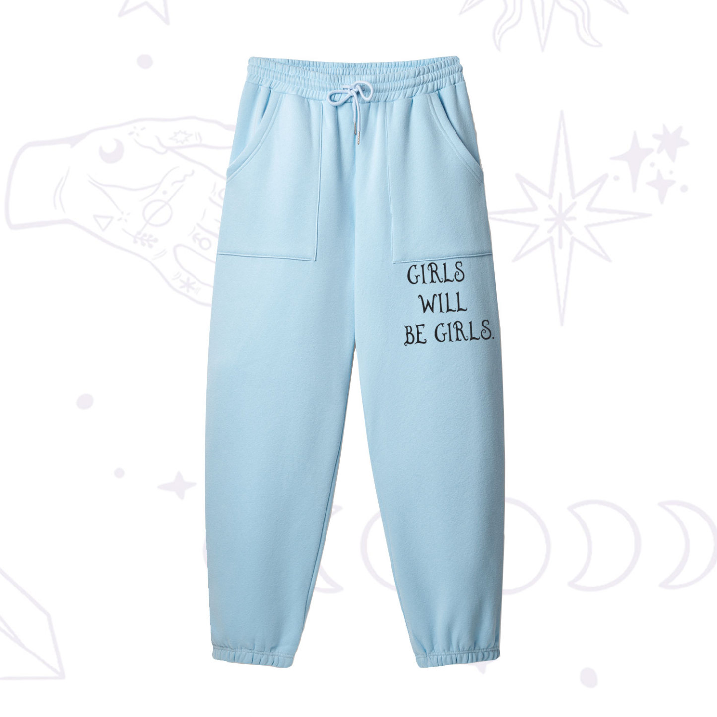 Purplehecate Girls Will Be Girls Witch Fleece Sweatpants