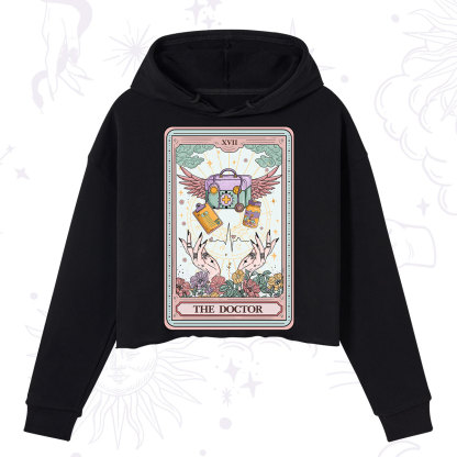 Purplehecate The Doctor Tarot Crop Hoodie