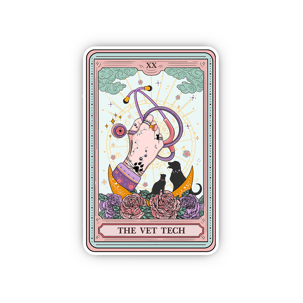 Purplehecate The Vet Tech Tarot Sticker