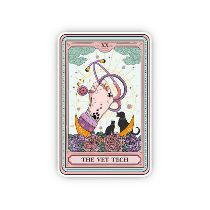 Purplehecate The Vet Tech Tarot Sticker