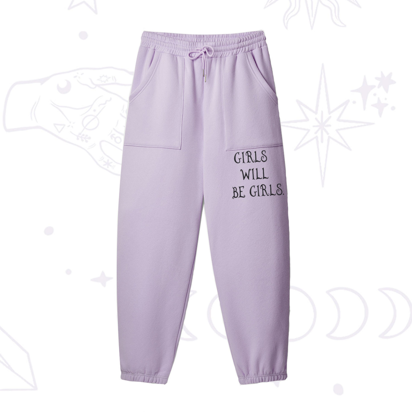 Purplehecate Girls Will Be Girls Witch Fleece Sweatpants