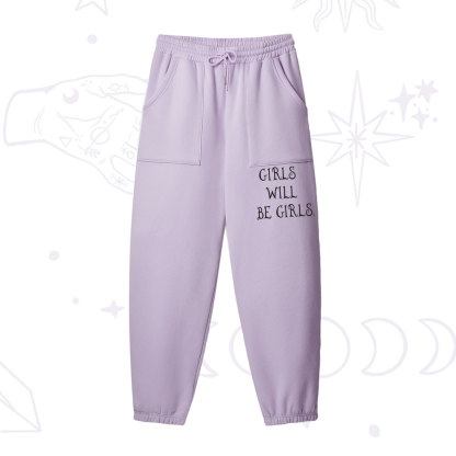 Purplehecate Girls Will Be Girls Witch Fleece Sweatpants
