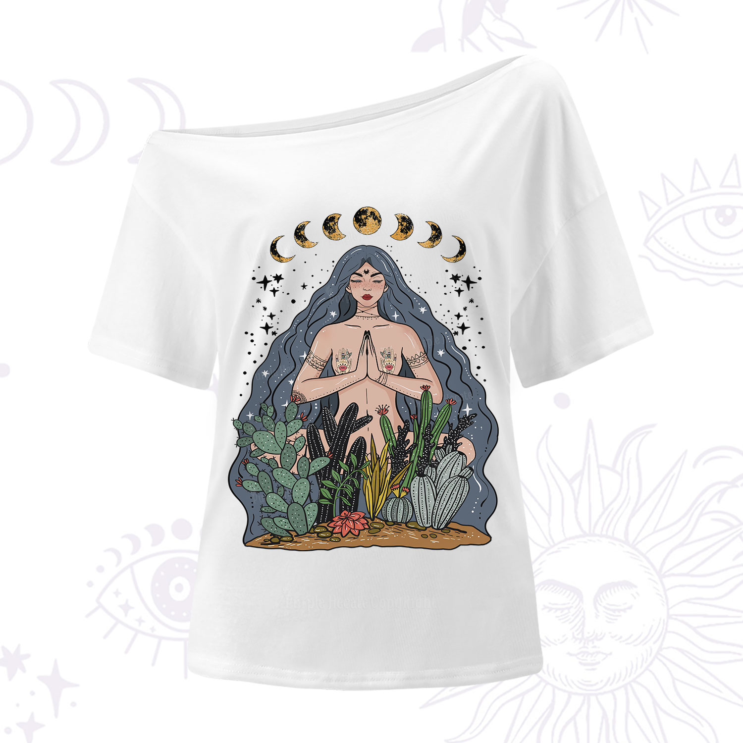 Purplehecate Goddess of Growth One Shoulder T-Shirt