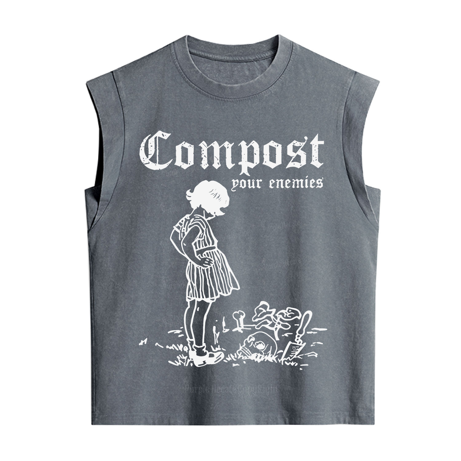 Purplehecate Compost Your Enemies Vintage Washed Tank