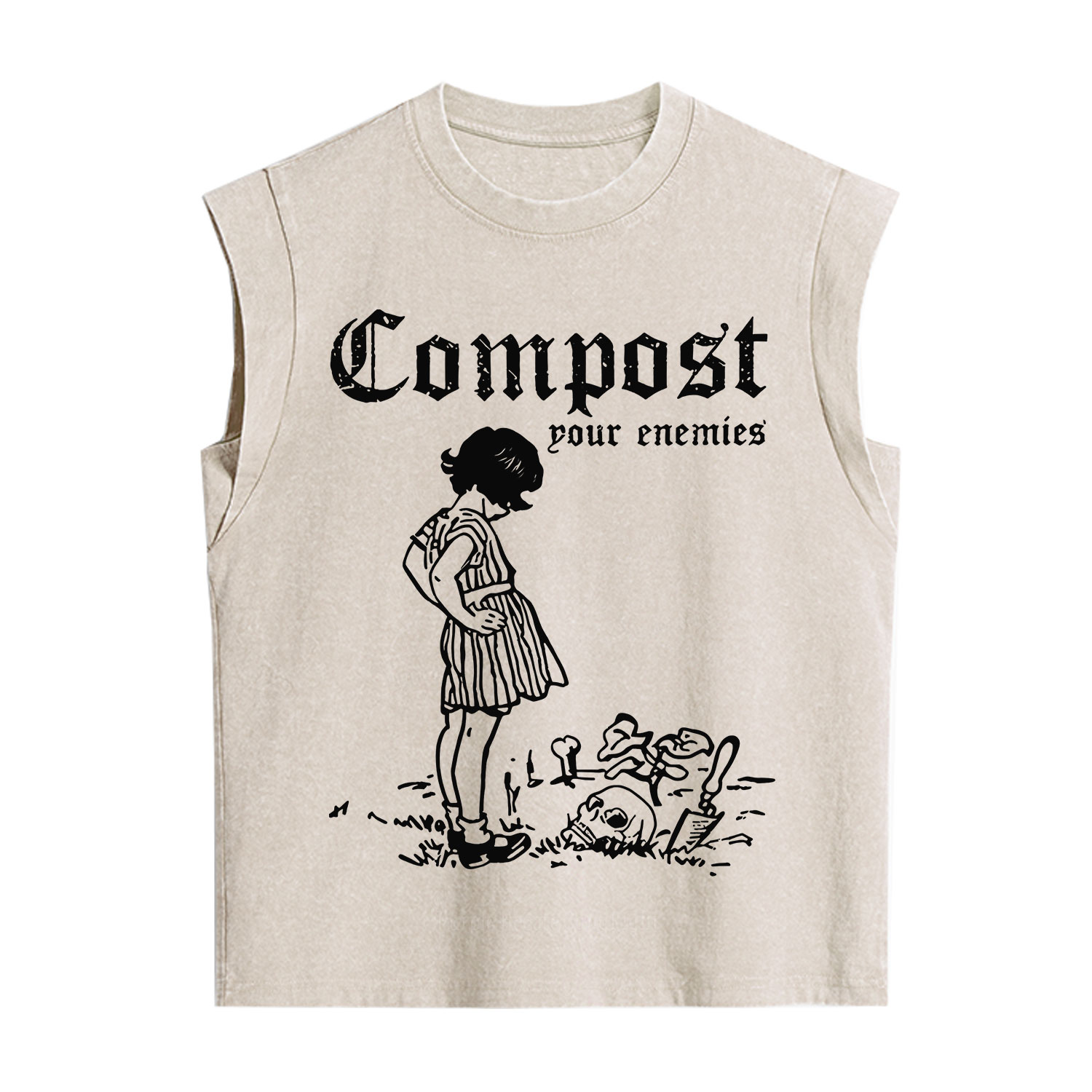 Purplehecate Compost Your Enemies Vintage Washed Tank
