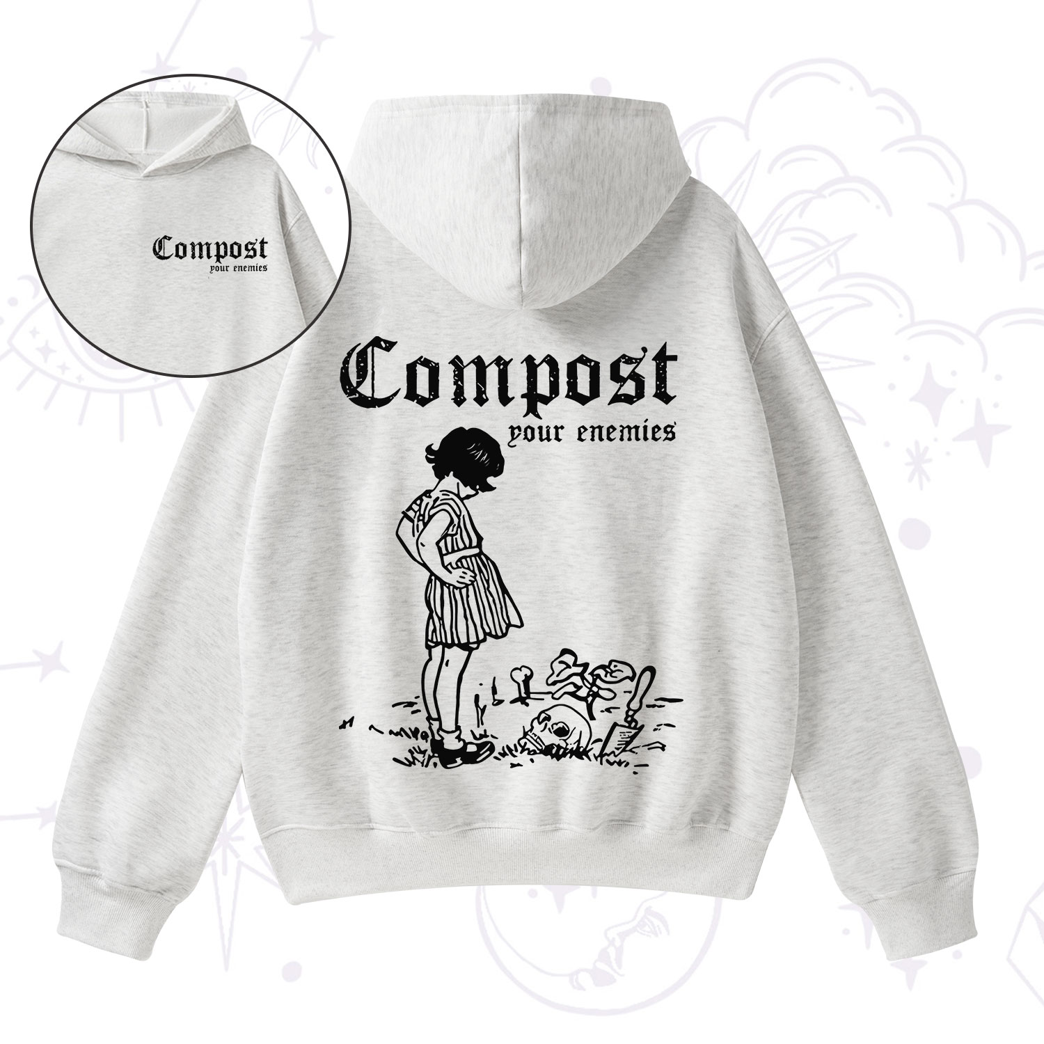 Purplehecate Compost Your Enemies Fleece Hoodie Suit