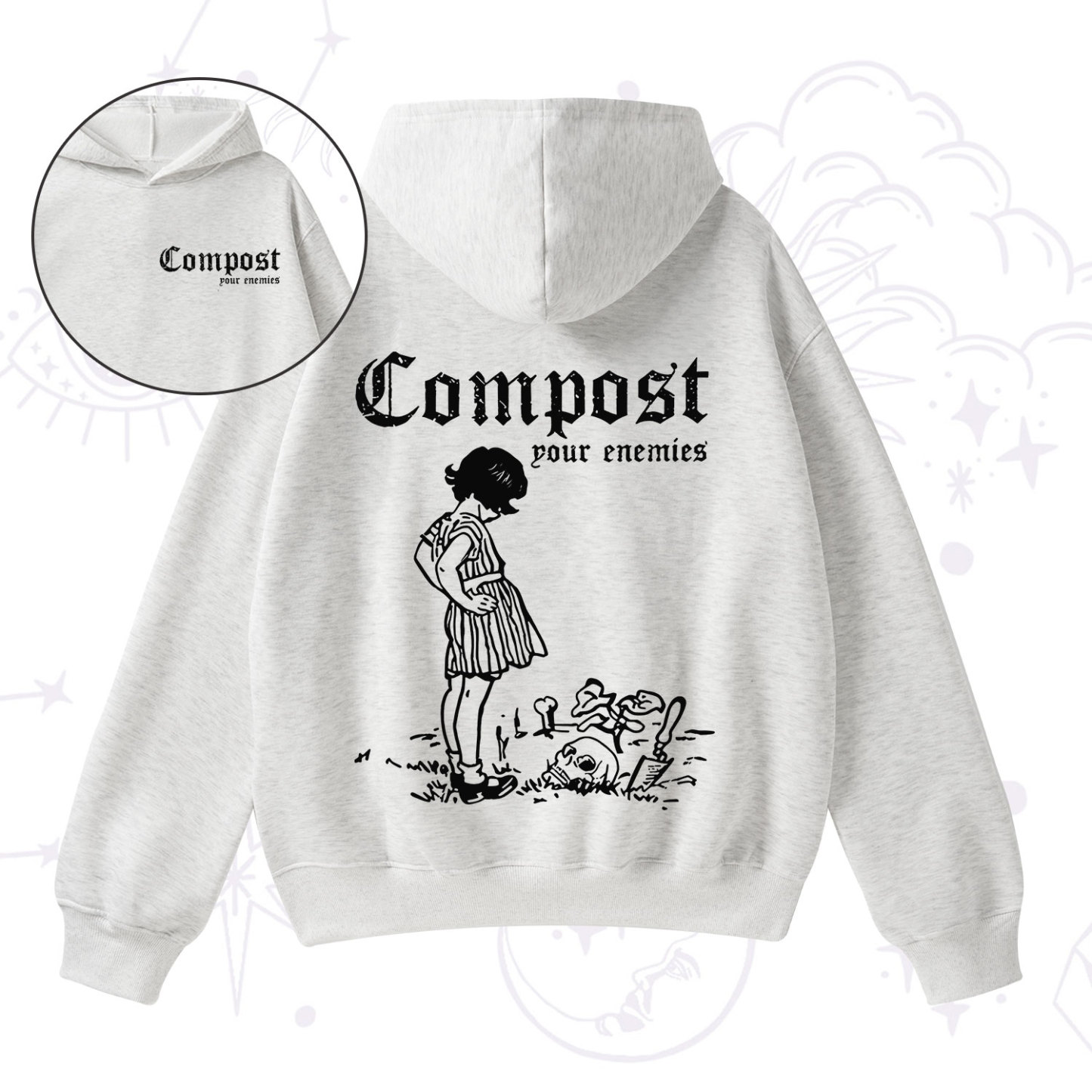 Purplehecate Compost Your Enemies Fleece Hoodie Suit