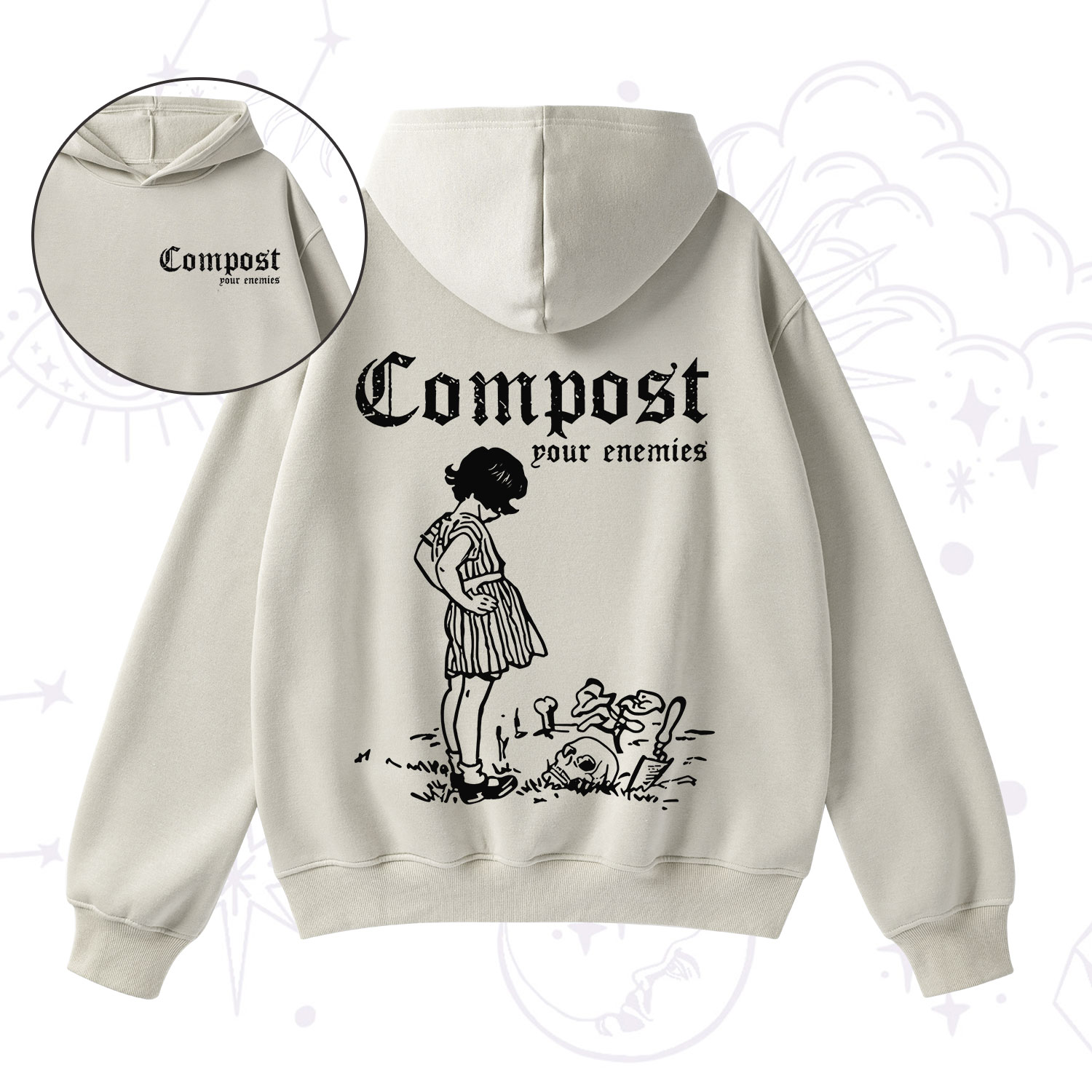 Purplehecate Compost Your Enemies Fleece Hoodie Suit