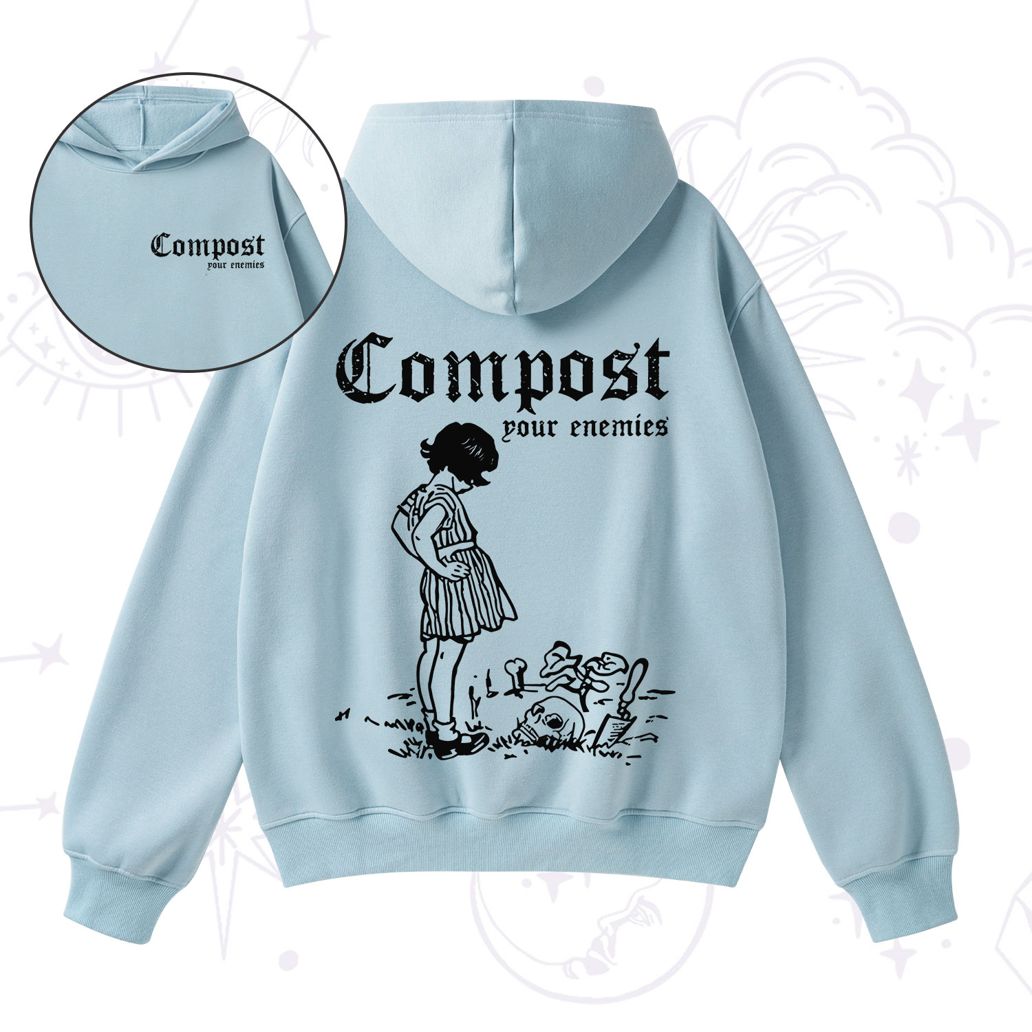 Purplehecate Compost Your Enemies Fleece Hoodie Suit