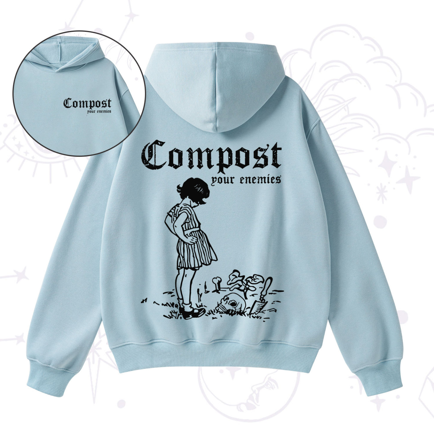 Purplehecate Compost Your Enemies Fleece Hoodie Suit