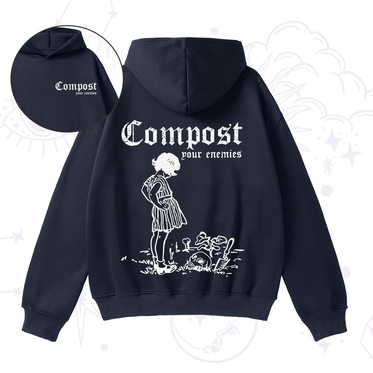Purplehecate Compost Your Enemies Fleece Hoodie Suit