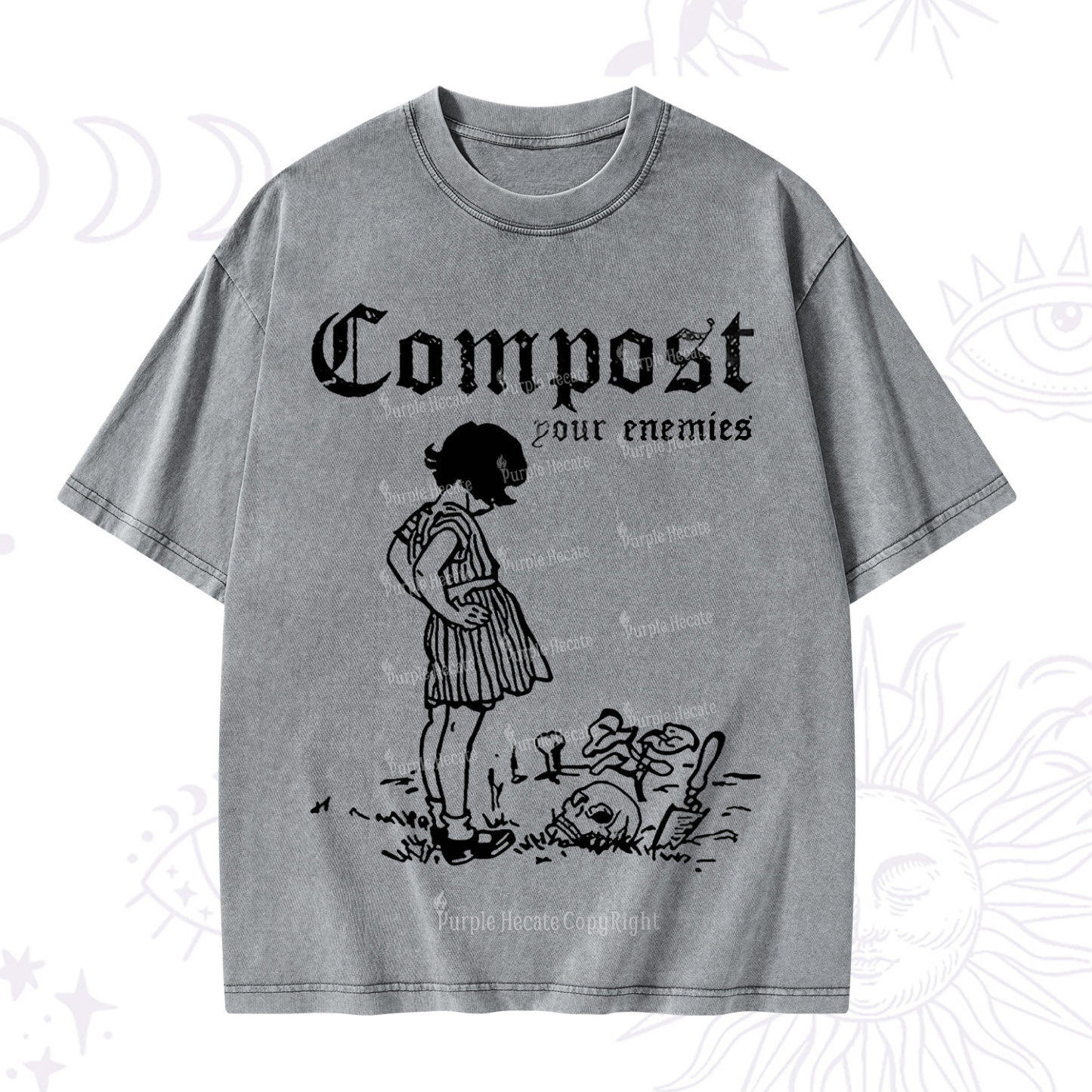 Purplehecate Compost Your Enemies Washed T-Shirt
