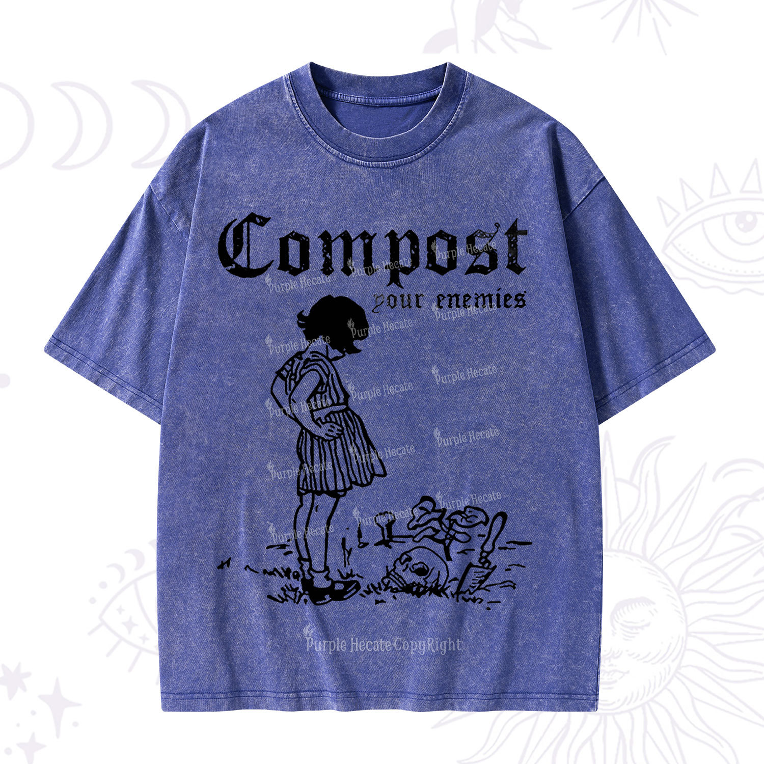 Purplehecate Compost Your Enemies Washed T-Shirt