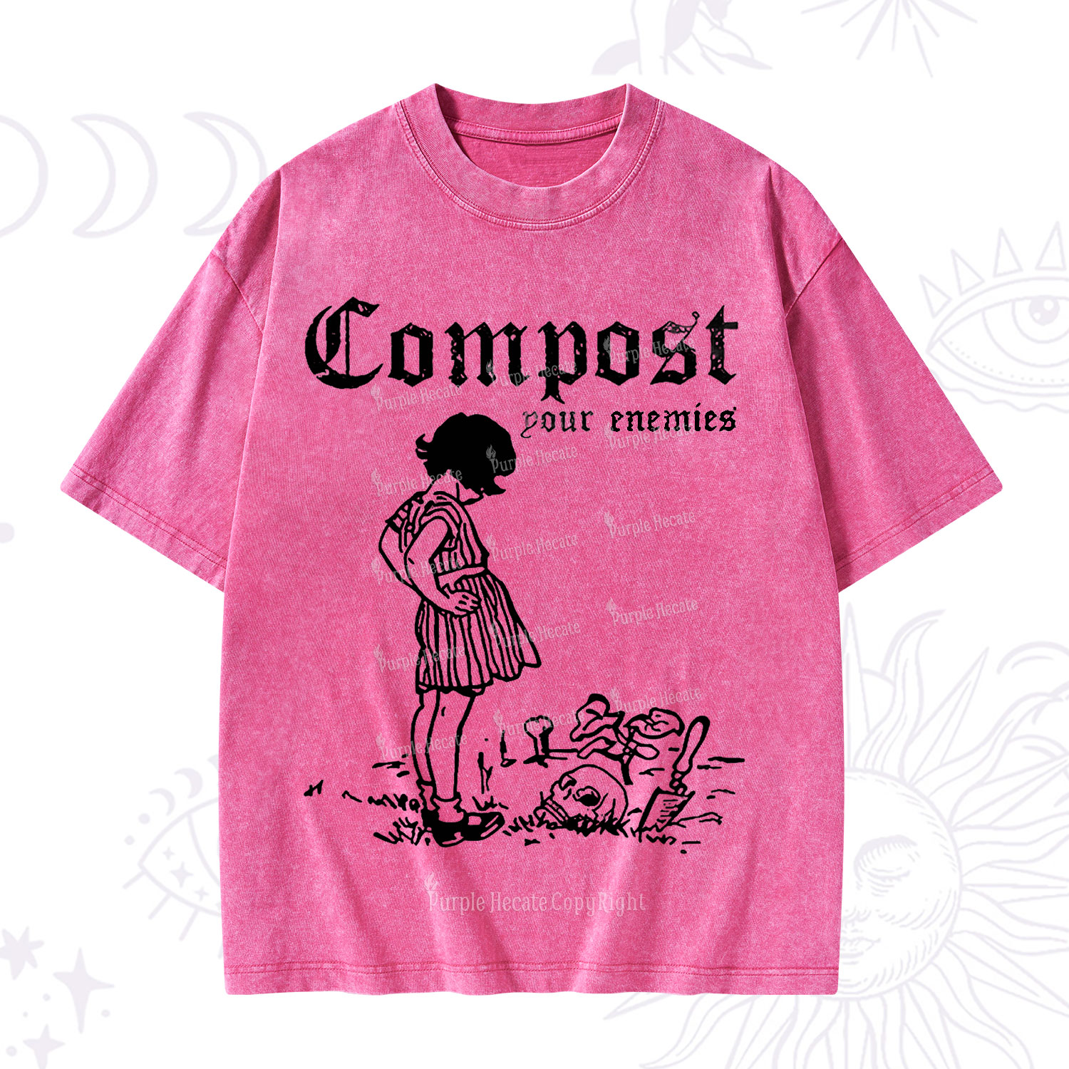 Purplehecate Compost Your Enemies Washed T-Shirt
