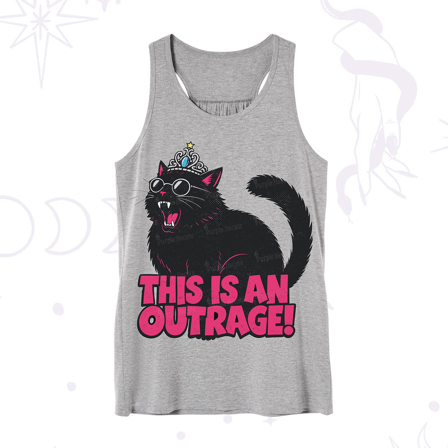 Purplehecate This is an outrage Princess Cat Tank