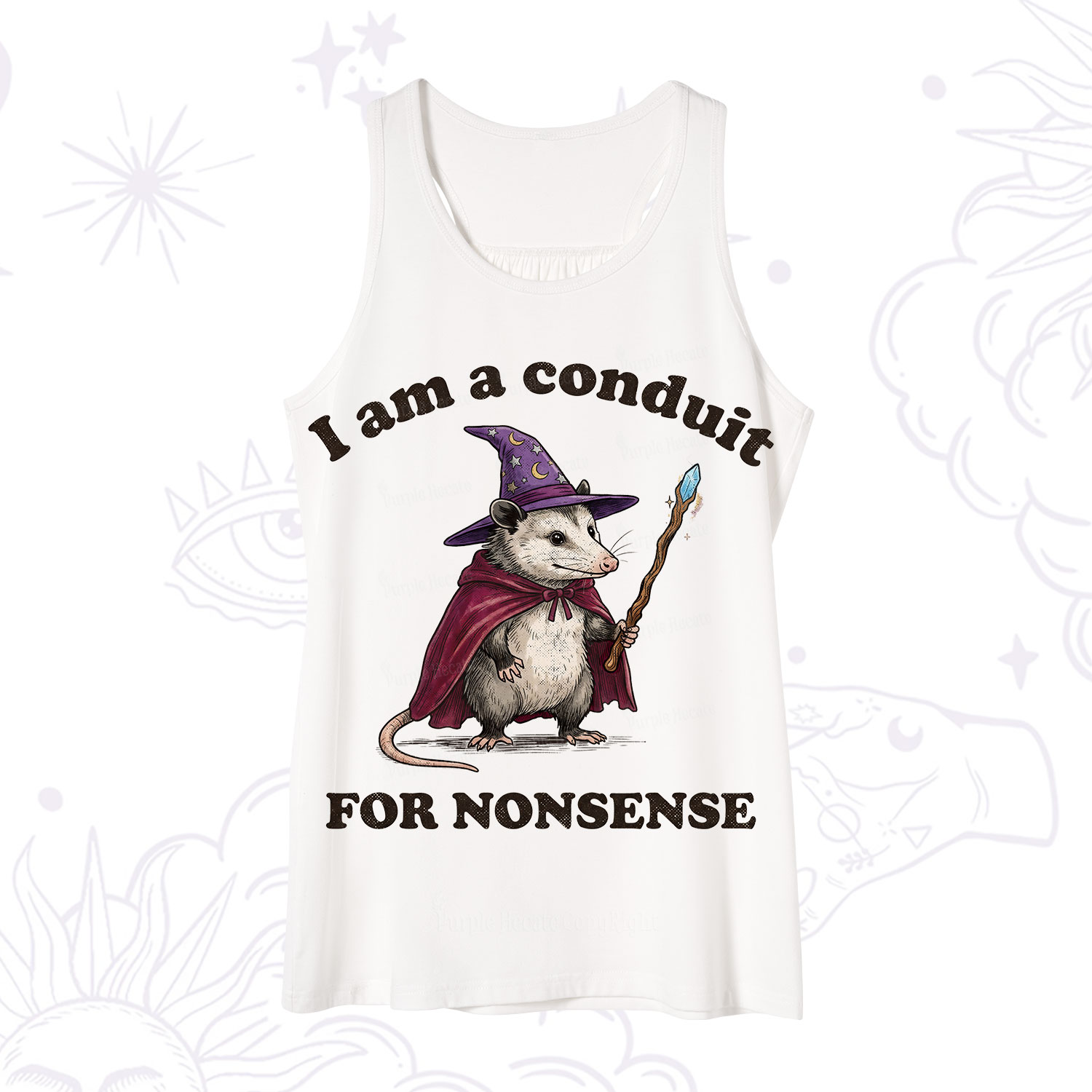 Purplehecate I Am A Conduit for Nonsense Possum Tank