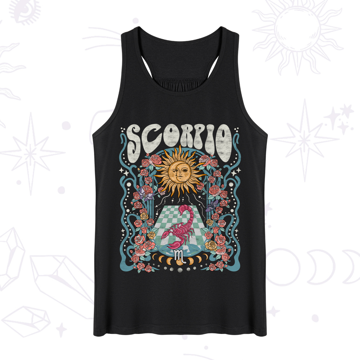 Magic Purplehecate Scorpio Spirit Zodiac Tank