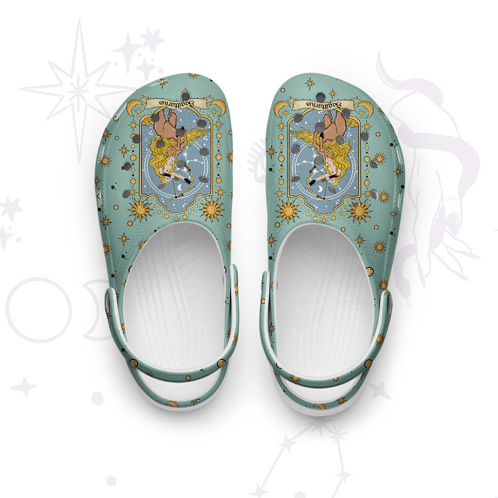 Purplehecate Sagittarius Zodiac Rubber Clogs
