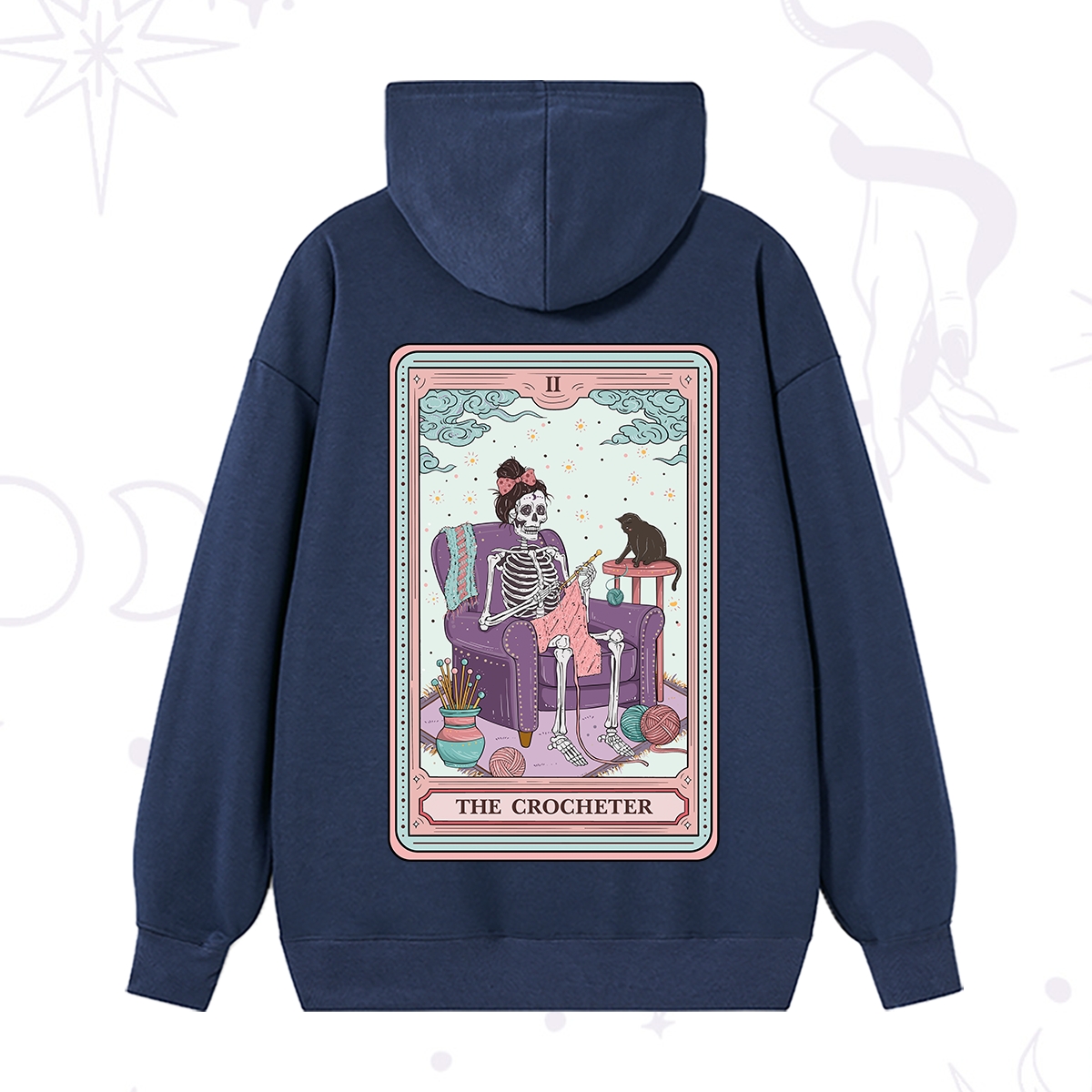 Purplehecate The Crocheter Tarot Hoodie